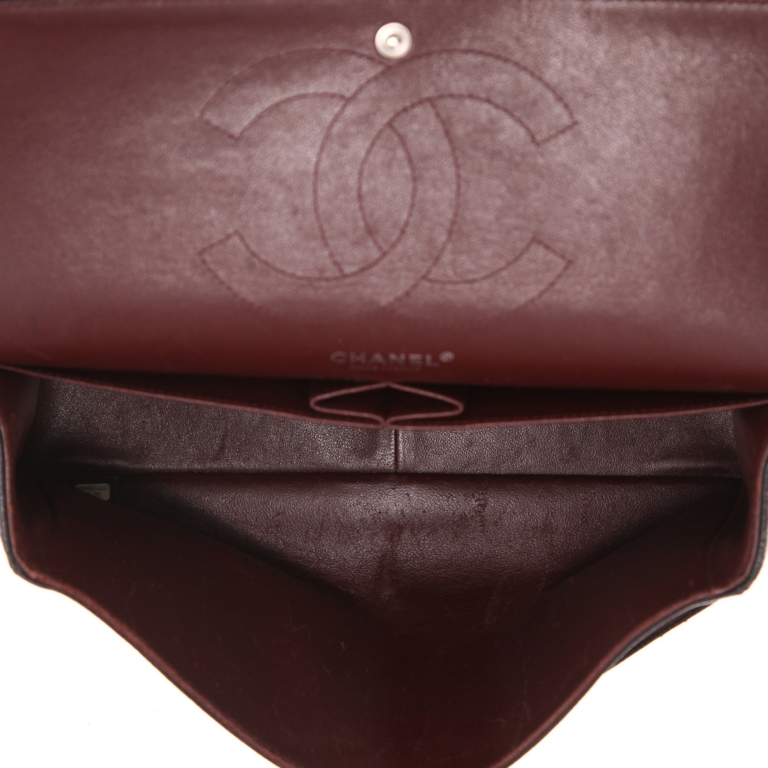 Bolso bandolera Chanel  Timeless Jumbo en cuero granulado acolchado negro - Detail D3