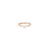 Chaumet Bee my Love solitaire ring in pink gold and diamond - 360 thumbnail