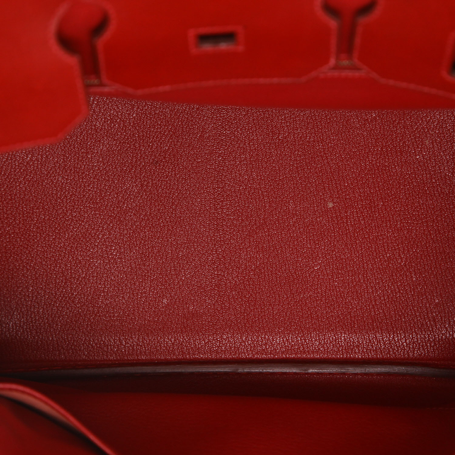 Hermès  Birkin 35 cm handbag  in red box leather - Detail D3