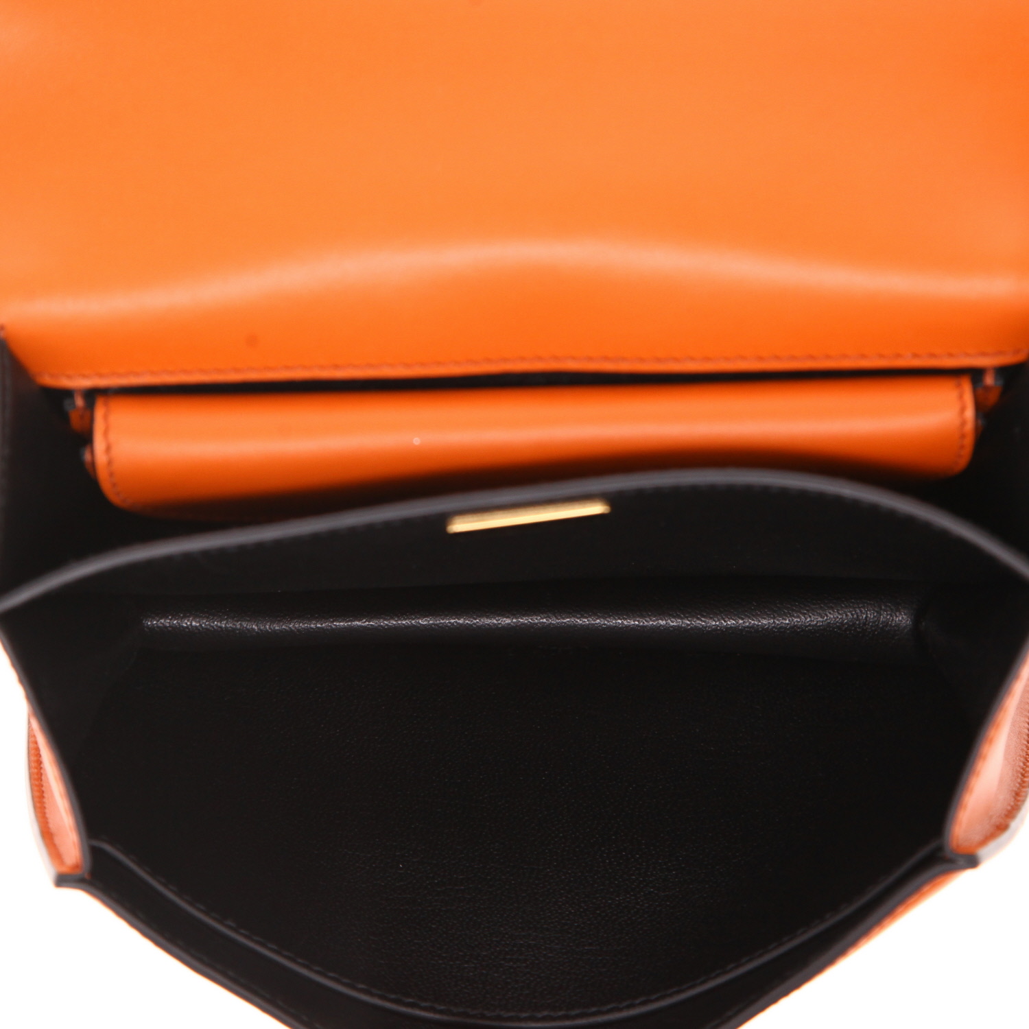 Bolso bandolera Prada  Cahier en cuero naranja - Detail D3