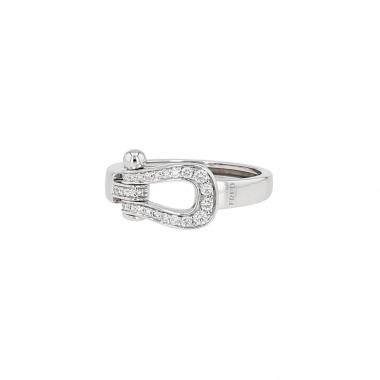 Fred Force 10 medium model ring in white gold and diamonds