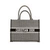 Dior  Book Tote medium model  shopping bag  in black and white canvas - 360 thumbnail