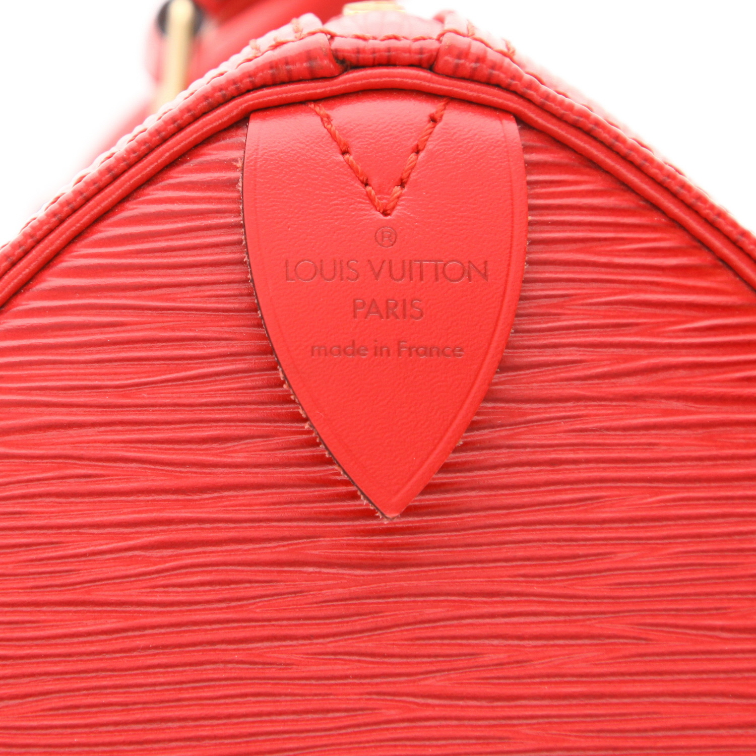 Borsa Louis Vuitton  Speedy 25 in pelle Epi rossa - Detail D2