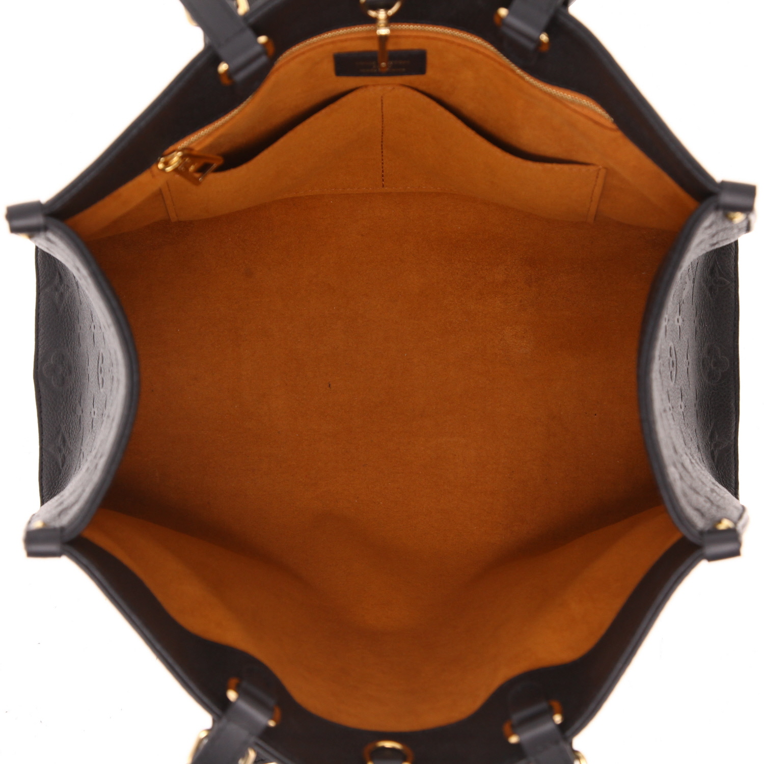 Shopping bag Louis Vuitton  Onthego modello medio  in pelle monogram con stampa nera - Detail D3