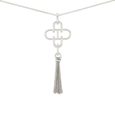 Hermès Rose des Mers necklace in silver