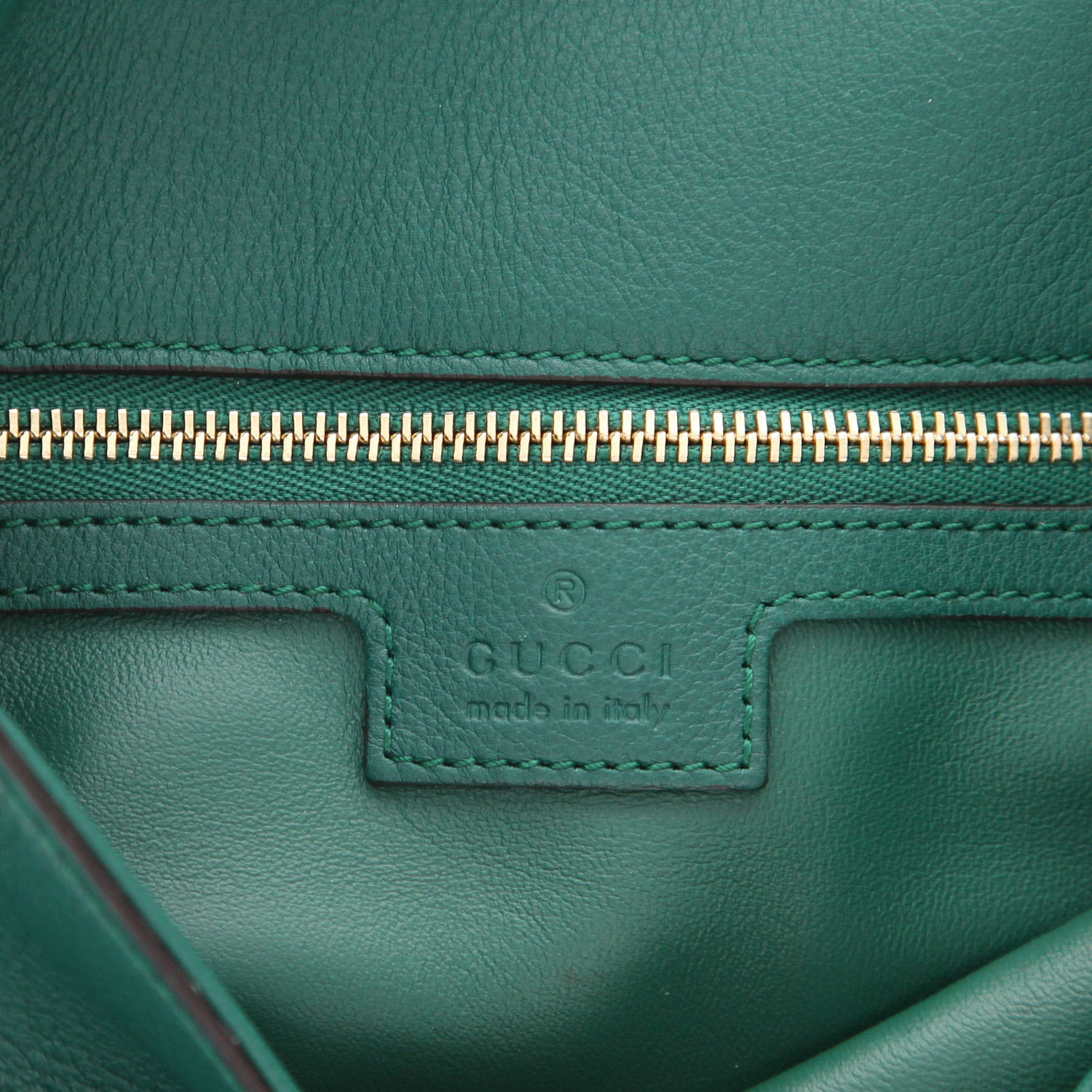 Bolso bandolera Gucci  Blondie en cuero verde - Detail D2