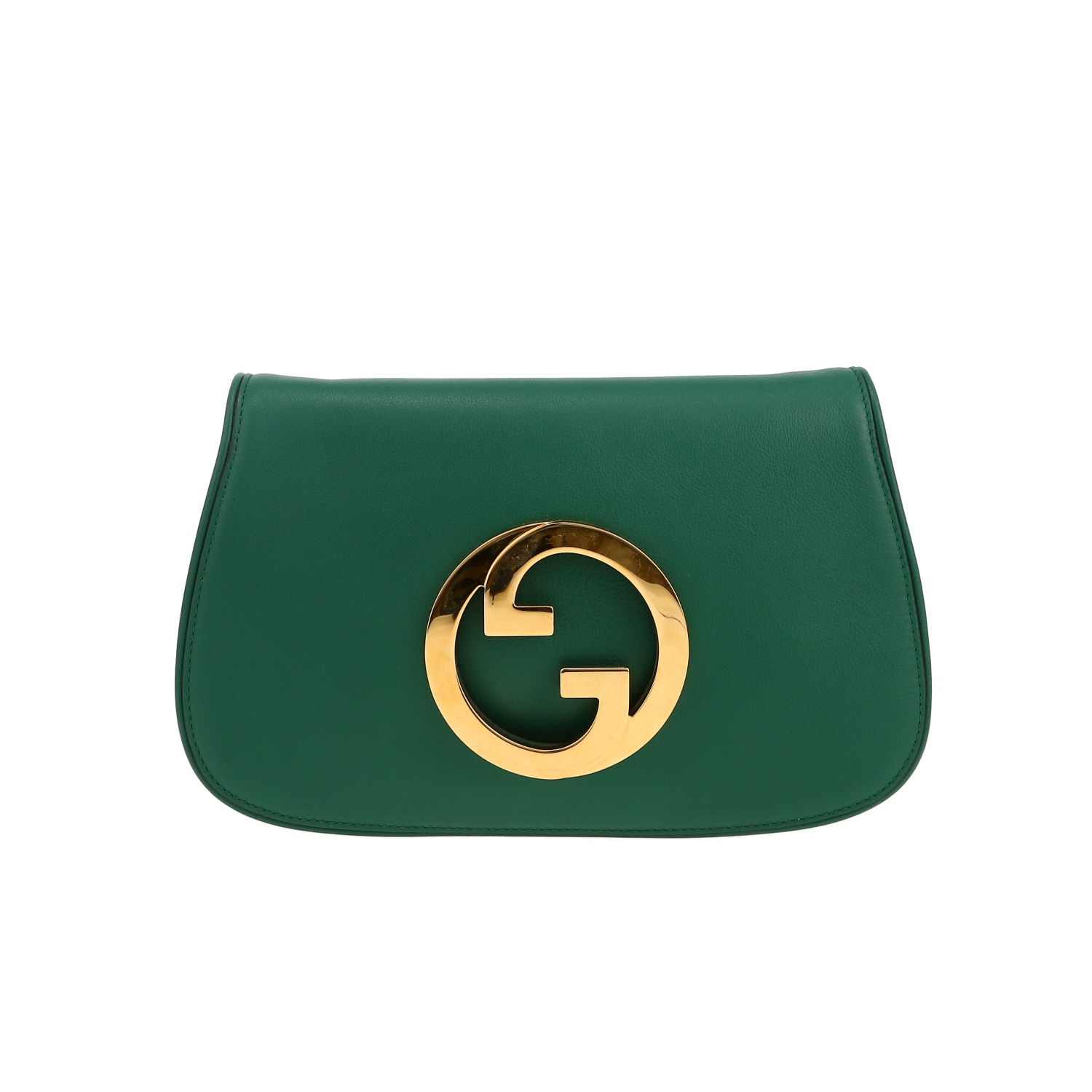 Bolso bandolera Gucci  Blondie en cuero verde - Detail D4