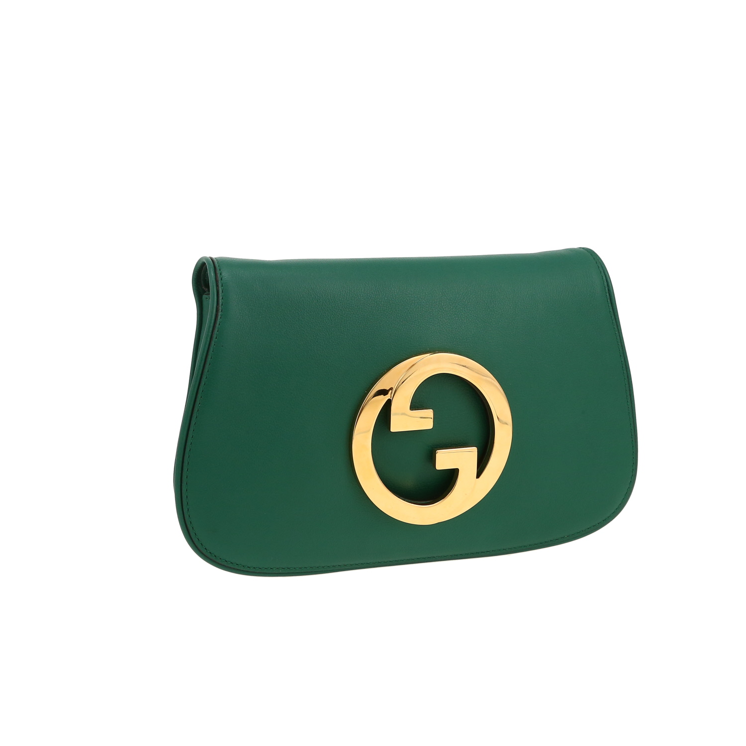 Bolso bandolera Gucci  Blondie en cuero verde - Detail D5