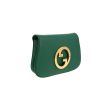 Sac bandoulière Gucci  Blondie en cuir vert - Detail D6 thumbnail
