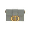 Sac bandoulière Dior  Box 30 Montaigne en cuir gris - 360 thumbnail