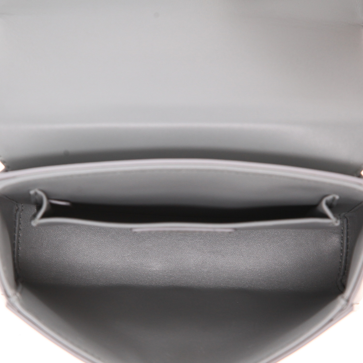 Bolso bandolera Dior  Box 30 Montaigne en cuero gris - Detail D3