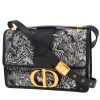 Sac à main Dior  30 Montaigne en toile bleu-marine et cuir bleu-marine - 00pp thumbnail