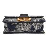 Dior  30 Montaigne handbag  in navy blue canvas  and navy blue leather - Detail D1 thumbnail