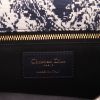 Dior  30 Montaigne handbag  in navy blue canvas  and navy blue leather - Detail D2 thumbnail