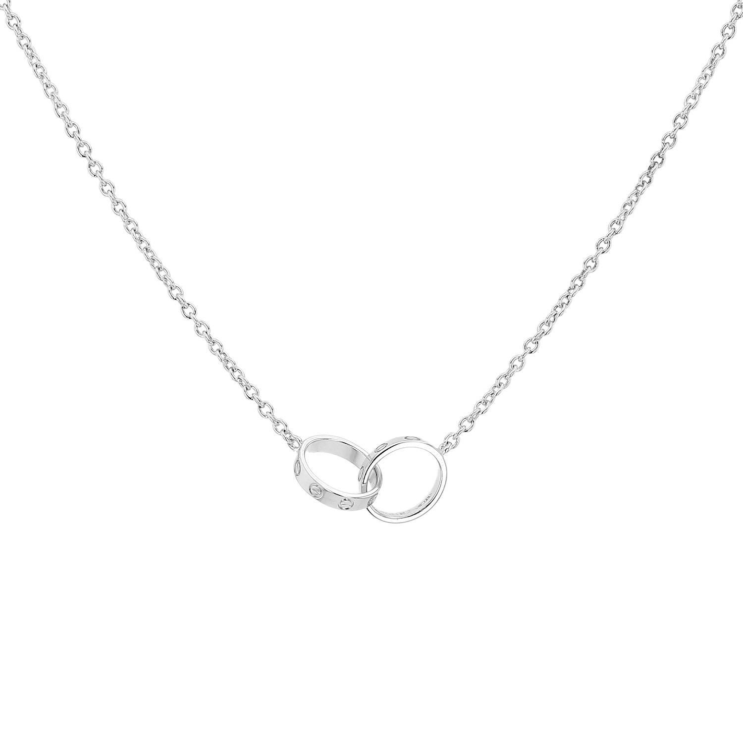 Collar Cartier Love de oro blanco