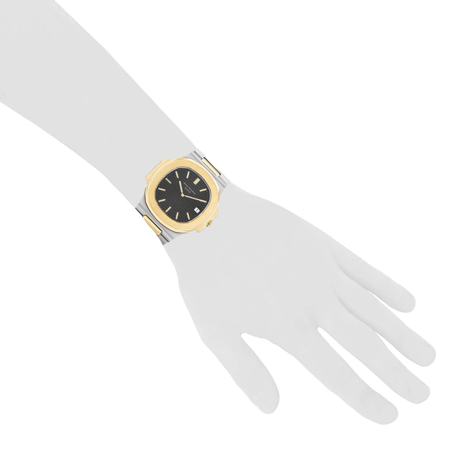 Patek Philippe Nautilus  in gold and stainless steel Ref: Patek Philippe - 3700  Circa 1985 - Detail D1