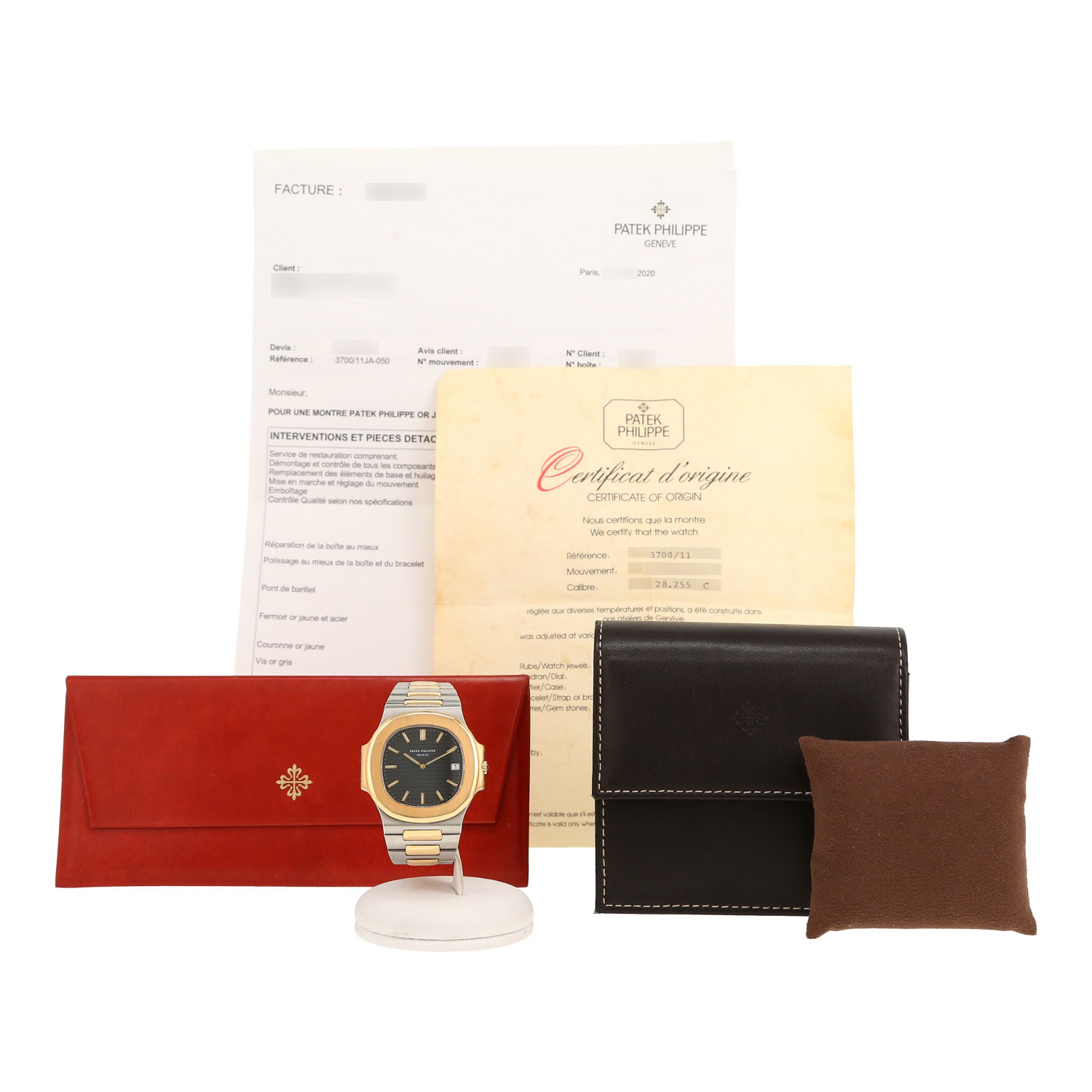 Reloj Patek Philippe Nautilus de oro y acero Ref: Patek Philippe - 3700  Circa 1985