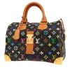 Sac à main Louis Vuitton  Speedy Editions Limitées en toile monogram multicolore et noire et cuir naturel - 00pp thumbnail