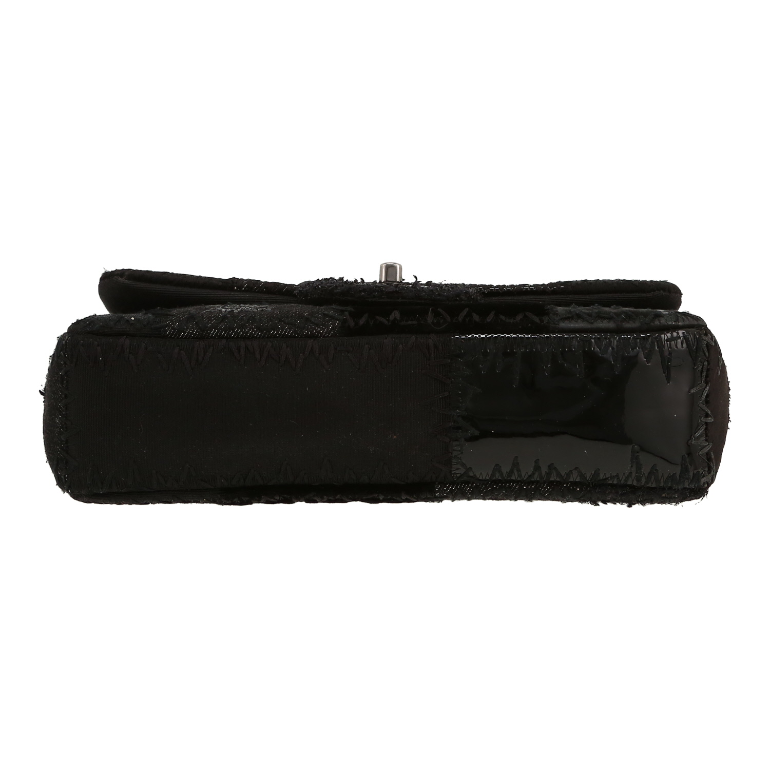 Borsa Chanel  Timeless Classic in tweed nero - Detail D1