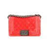 Borsa a tracolla Chanel  Boy piccola  in velluto trapuntato rosa - 360 thumbnail