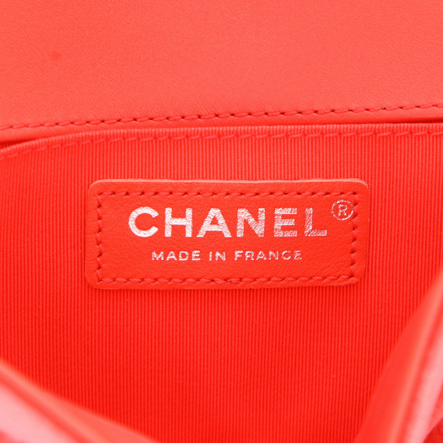 Bolso bandolera Chanel  Boy pequeño  en terciopelo acolchado rosa - Detail D2