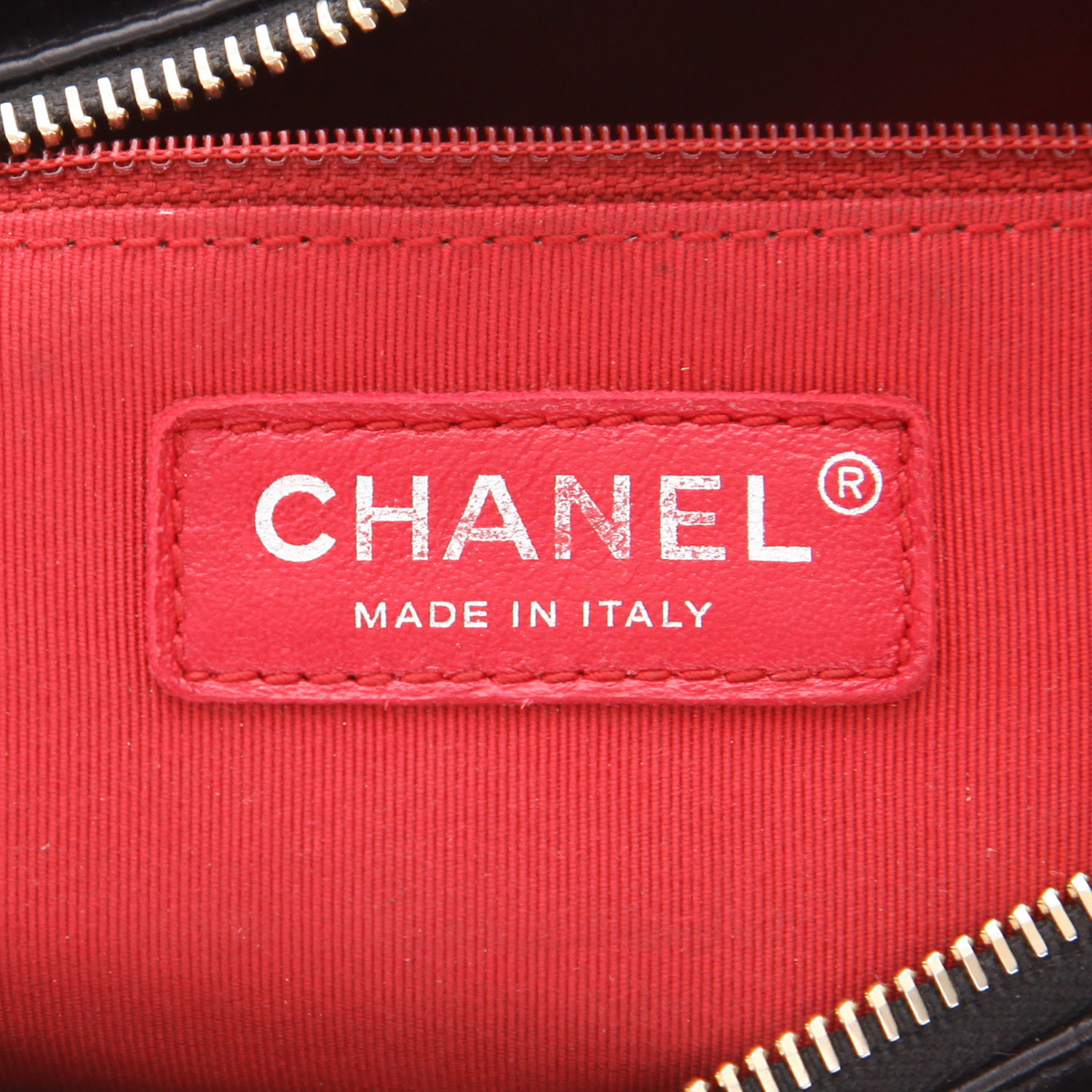 Chanel  Gabrielle  medium model  shoulder bag  in black quilted leather - Detail D2