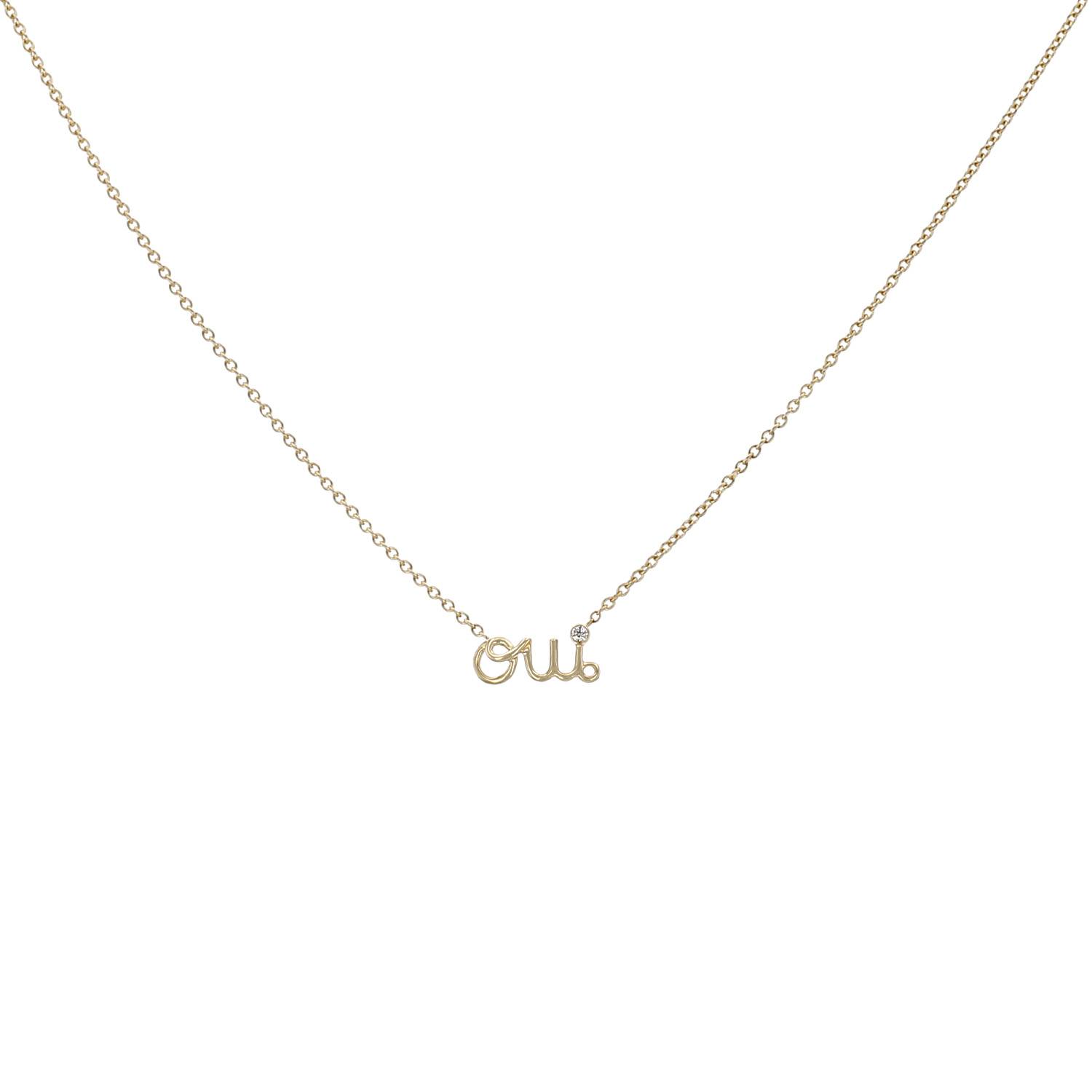 Collar Dior Oui de oro amarillo y diamante