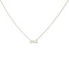 Collier Dior Oui en or jaune et diamant - 00pp thumbnail