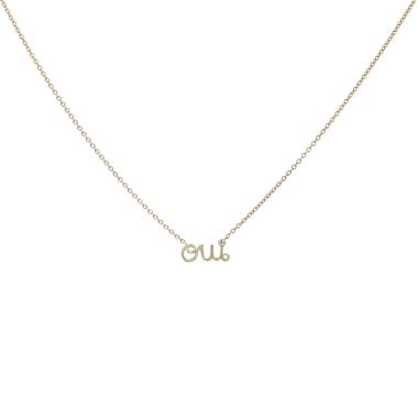 Collar Dior Oui de oro amarillo y diamante