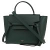 Sac à main Celine  Belt en cuir grainé vert - 00pp thumbnail