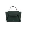 Sac à main Celine  Belt en cuir grainé vert - 360 thumbnail