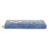Billetera Louis Vuitton  Zippy en cuero Epi azul - Detail D1 thumbnail