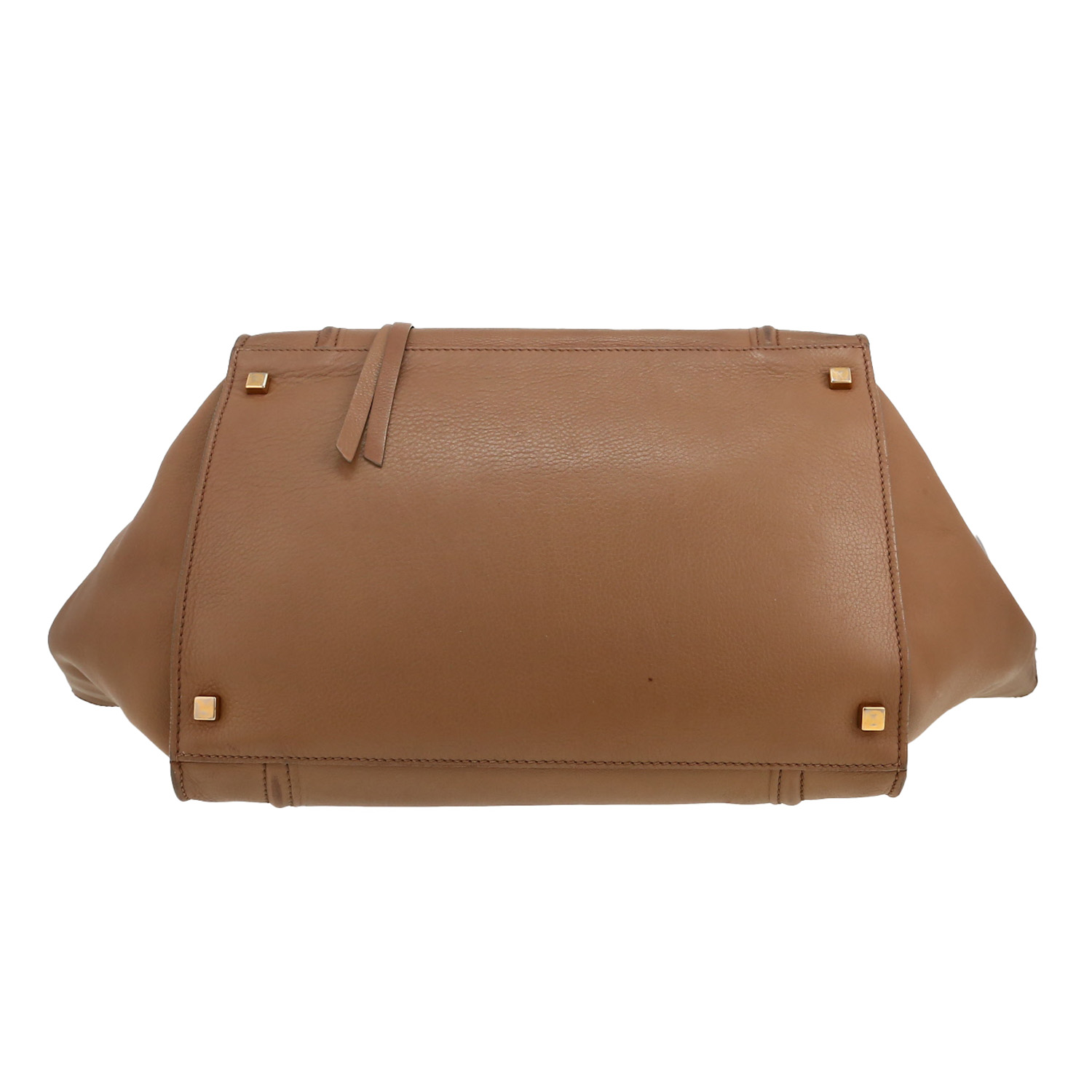 Celine  Phantom shopping bag  in beige leather - Detail D1