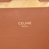 Bolso bandolera Celine  Triomphe en tejido "Triomphe" marrón y cuero marrón - Detail D2 thumbnail