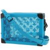 Louis Vuitton  Soft Trunk shoulder bag  in blue leather  and transparent monogram canvas - 00pp thumbnail