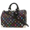 Sac à main Louis Vuitton  Speedy 30 en toile monogram multicolore noire et cuir noir - 00pp thumbnail