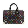 Sac à main Louis Vuitton  Speedy 30 en toile monogram multicolore noire et cuir noir - 360 thumbnail