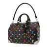 Sac à main Louis Vuitton  Speedy 30 en toile monogram multicolore noire et cuir noir - Detail D4 thumbnail