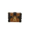 Porte-clef Louis Vuitton  Trunk en toile monogram Reverso marron et cuir noir - 360 thumbnail