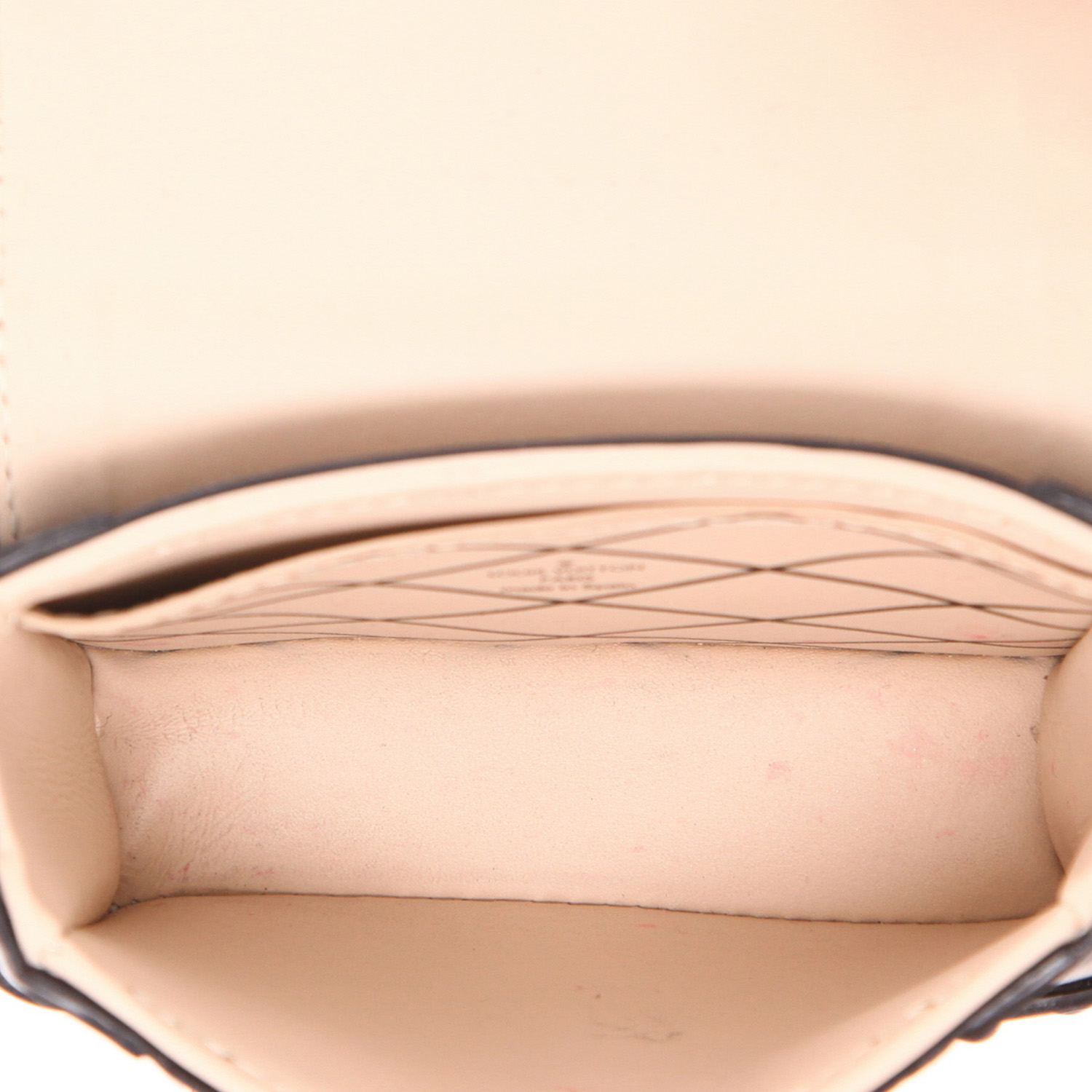 Portachiavi Louis Vuitton  Trunk in tela monogram "Reverso" marrone e pelle nera - Detail D3