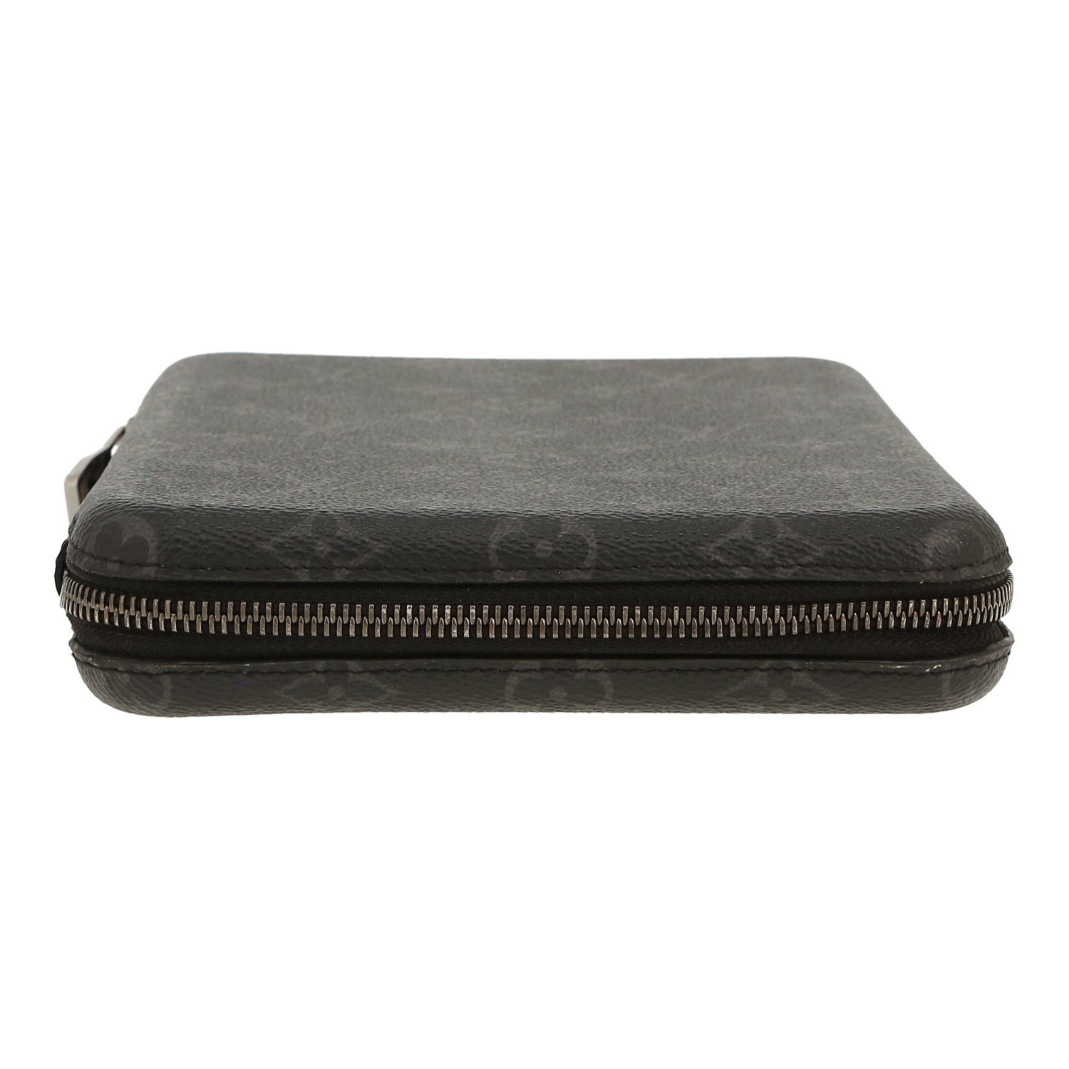 Pochette Louis Vuitton   en toile monogram gris Graphite et cuir noir - Detail D1