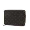 Louis Vuitton   pouch  in grey Graphite monogram canvas  and black leather - Detail D4 thumbnail