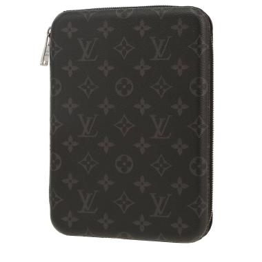 Louis Vuitton   pouch  in grey Graphite monogram canvas  and black leather
