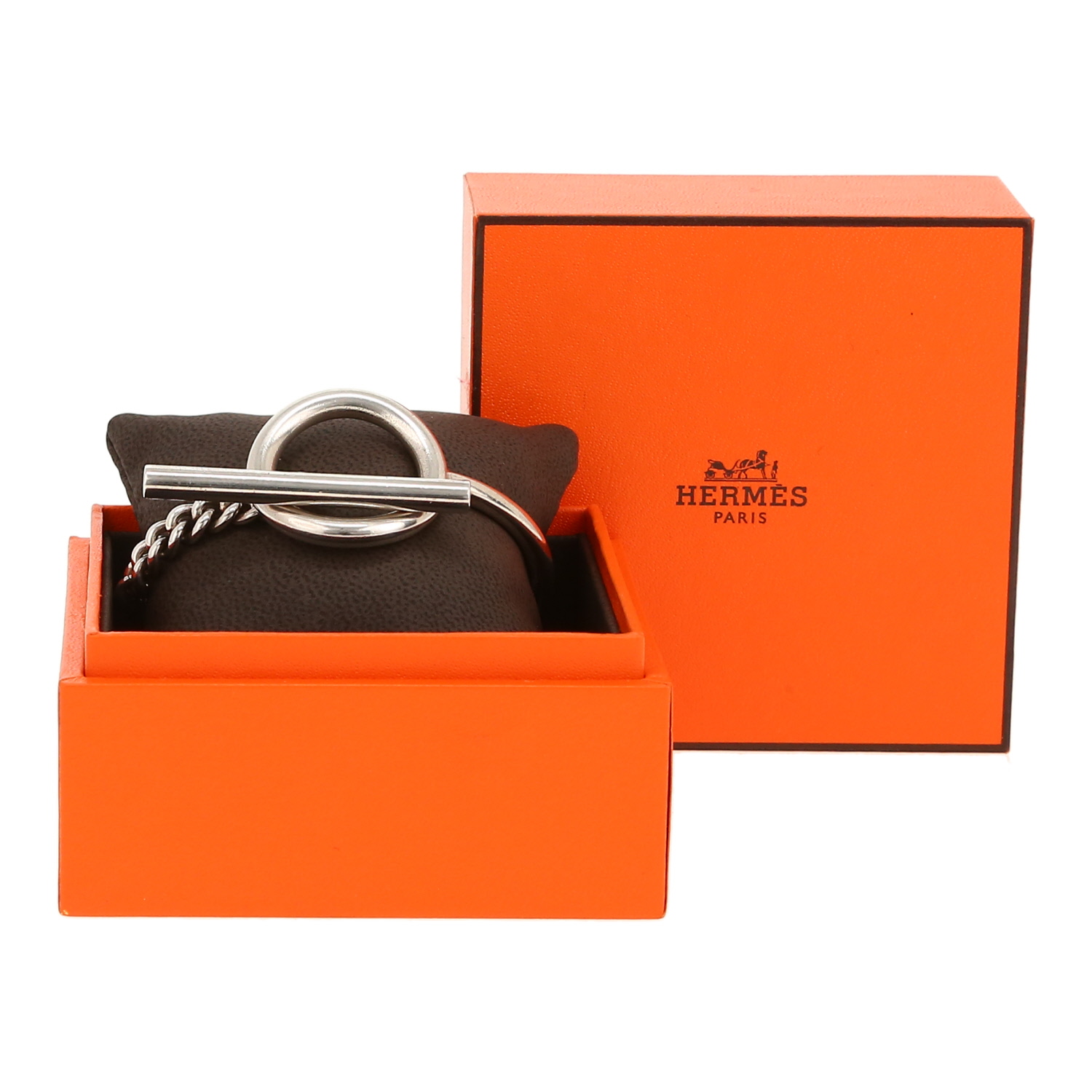 Bracelet Hermès Croisette en argent