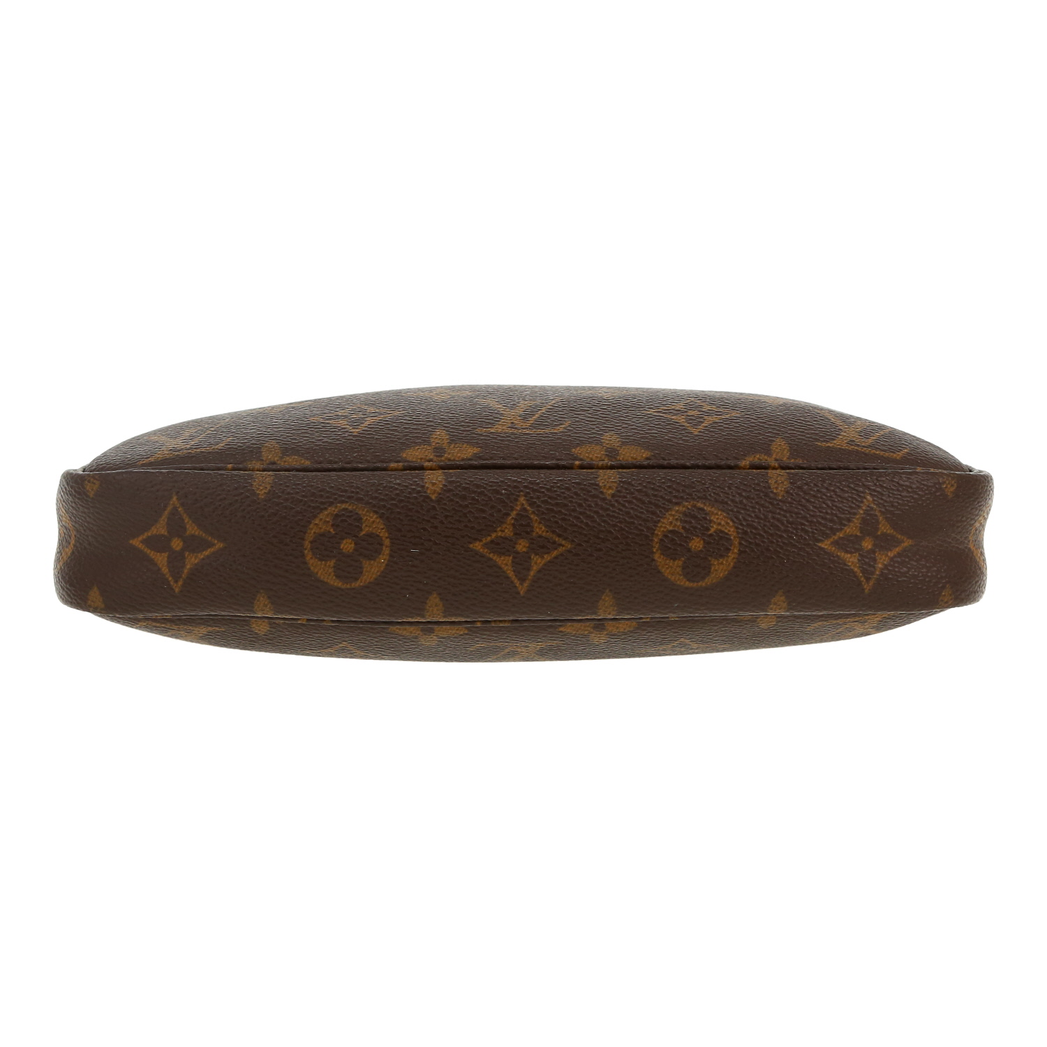 Sac/pochette Louis Vuitton  Pochette accessoires en toile monogram marron et cuir naturel - Detail D1