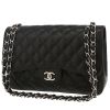 Sac bandoulière Chanel  Timeless Jumbo en cuir grainé matelassé noir - 00pp thumbnail