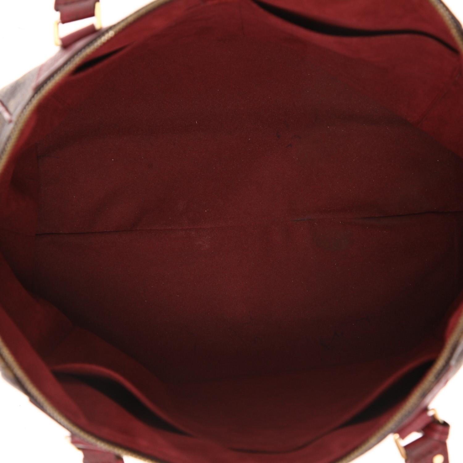 Borsa Louis Vuitton  Estrela in tela monogram marrone e pelle bordeaux - Detail D3