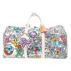 Borsa weekend Louis Vuitton  Keepall Editions Limitées in pelle bianca - 360 thumbnail