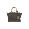 Fendi  2 Jours small model  shoulder bag  in grey leather  and beige python - 360 thumbnail