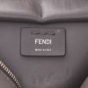 Fendi  2 Jours small model  shoulder bag  in grey leather  and beige python - Detail D2 thumbnail